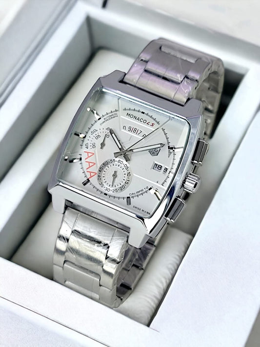 High Quality TAG Heuer Monaco Silver Chain For Men's