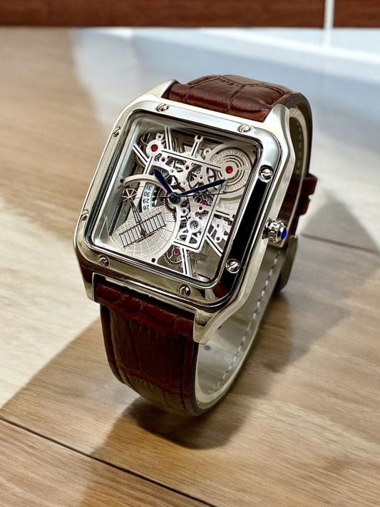 Cartier Mens Watch Leather Strap