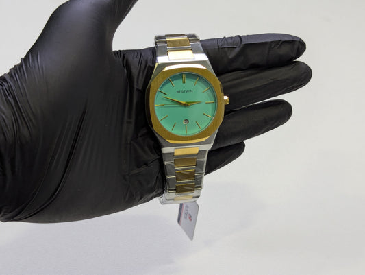 BESTWIN LUXURY BRAND QUARTZ WATCH 2 Tone